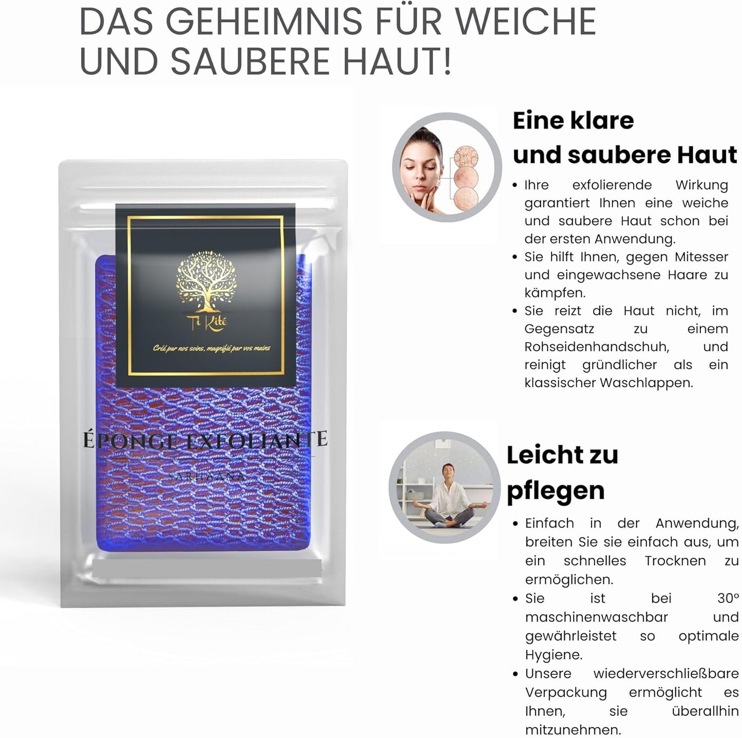 Afrikanisches Duschnetz, Djampe, Afrikanischer Peeling-Duschschwamm, Badehandschuh, Weich, Blumen-Waschlappen, XL, Badezubehör Für Damen Und Herren, Kinder, Körperpeeling-Netz