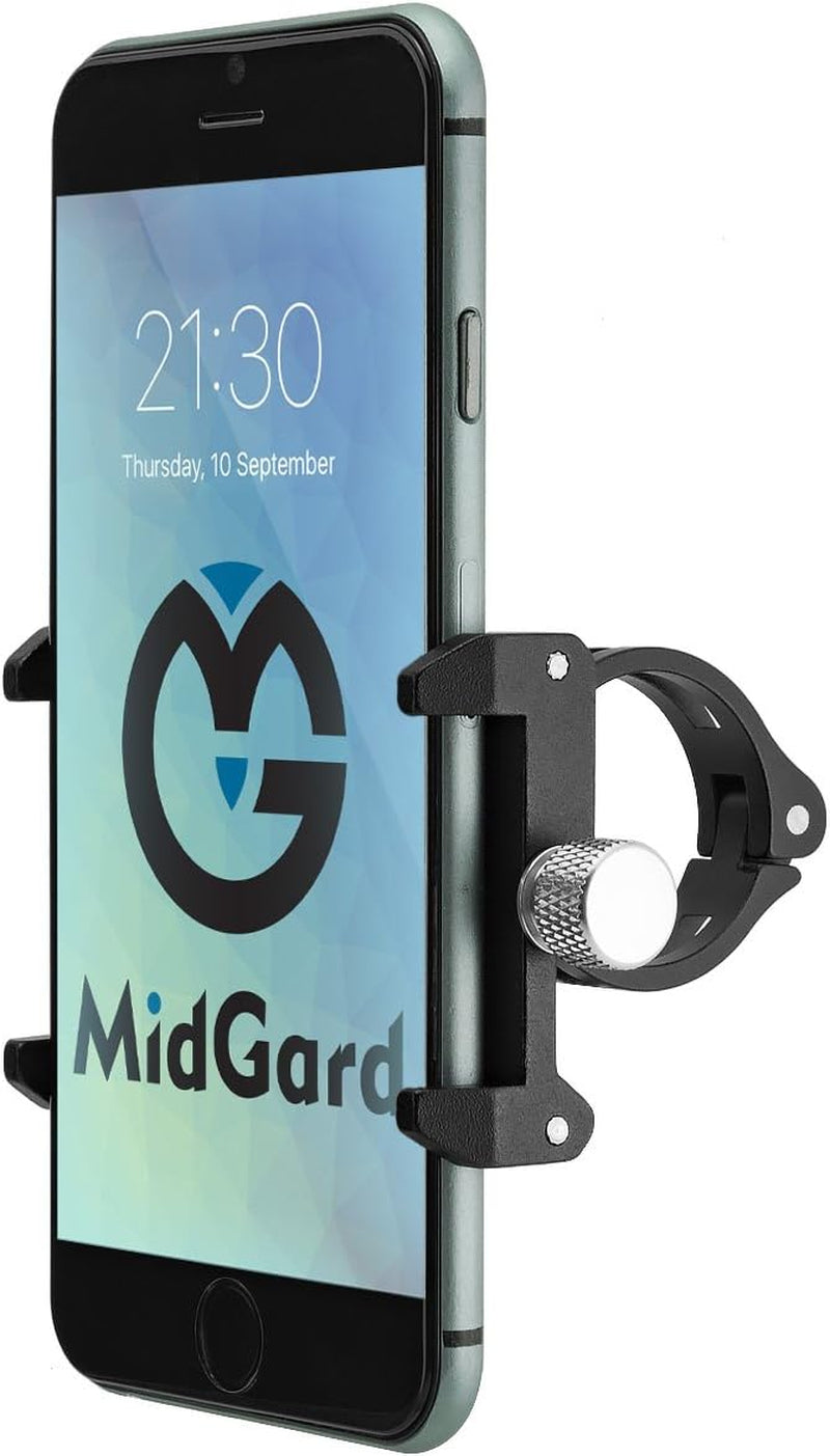 Fahrrad Handyhalterung Aluminium Motorrad Scooter Fahrrad E-Bike Universal Handy Halterung Schnellspanner Lenker Für Handy Halter Drehbar Für 4,7-7,2 Zoll Smartphone, Navi