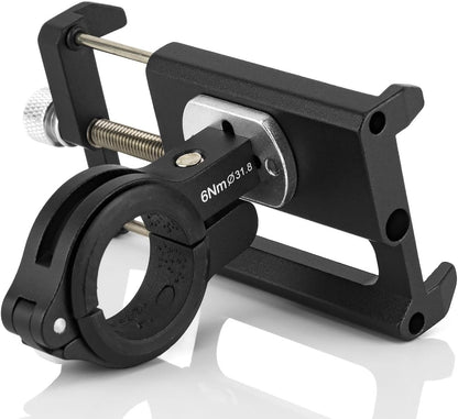 Fahrrad Handyhalterung Aluminium Motorrad Scooter Fahrrad E-Bike Universal Handy Halterung Schnellspanner Lenker Für Handy Halter Drehbar Für 4,7-7,2 Zoll Smartphone, Navi
