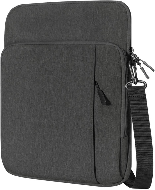 Dadanism 9-11 Zoll Tablet Organisator Tasche Mit Schultergurt Für Ipad Pro/Air 11", Ipad (A16) 11", Ipad 10. Gen 10,9", Ipad 9/8/7. Gen 10,2", Ipad Air 5/4, Galaxy Tab A9+ 11",Tab M11 11",Schwarz+Grau