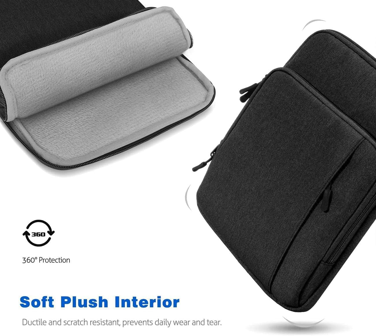 Dadanism 9-11 Zoll Tablet Organisator Tasche Mit Schultergurt Für Ipad Pro/Air 11", Ipad (A16) 11", Ipad 10. Gen 10,9", Ipad 9/8/7. Gen 10,2", Ipad Air 5/4, Galaxy Tab A9+ 11",Tab M11 11",Schwarz+Grau