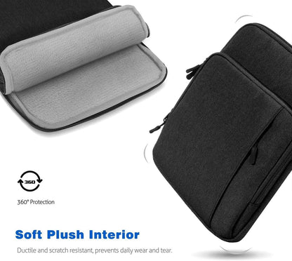 Dadanism 9-11 Zoll Tablet Organisator Tasche Mit Schultergurt Für Ipad Pro/Air 11", Ipad (A16) 11", Ipad 10. Gen 10,9", Ipad 9/8/7. Gen 10,2", Ipad Air 5/4, Galaxy Tab A9+ 11",Tab M11 11",Schwarz+Grau